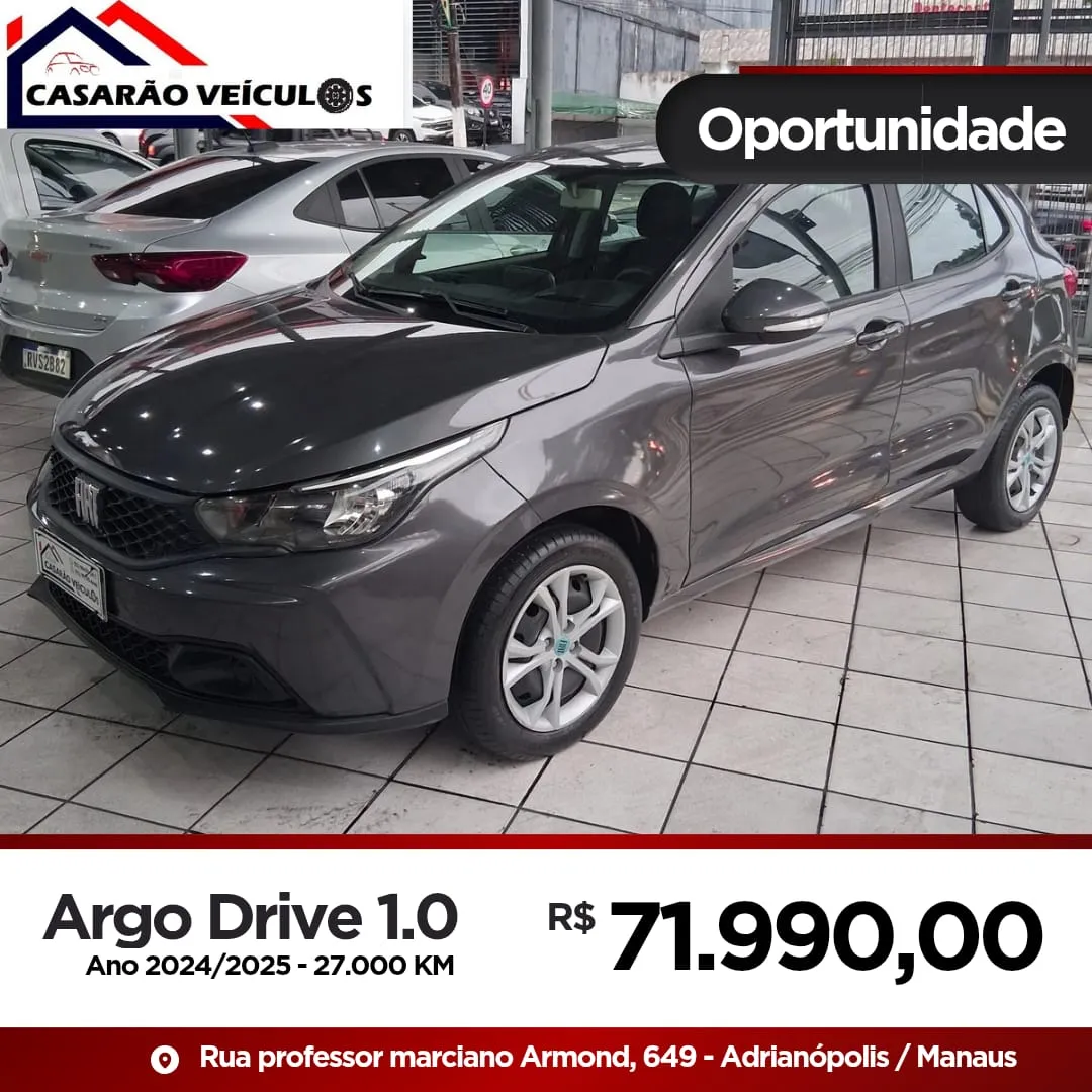 Fiat Argo drive 1.0 completo 2024/2025